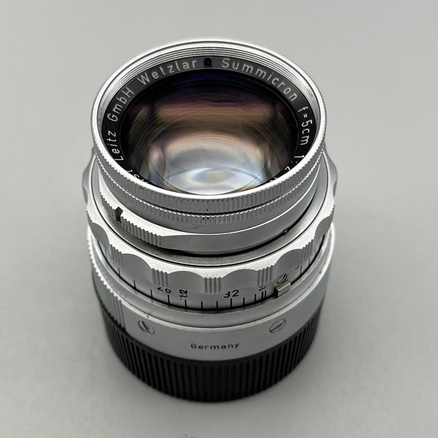 ライカMシステム 初期 逆ローレット DR Summicron 5cm f2 近接
