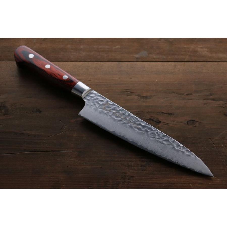 堺 孝行 VG10 33層 ダマスカス 牛刀包丁 180mm マホガニー柄 : 清助