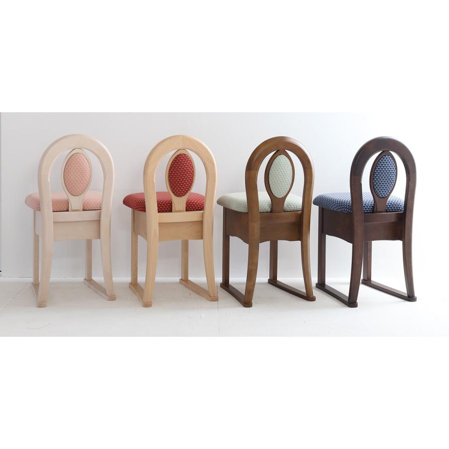 関本家具装芸 ドレッサー用椅子 タイプK 収納付き 買い換え 4色