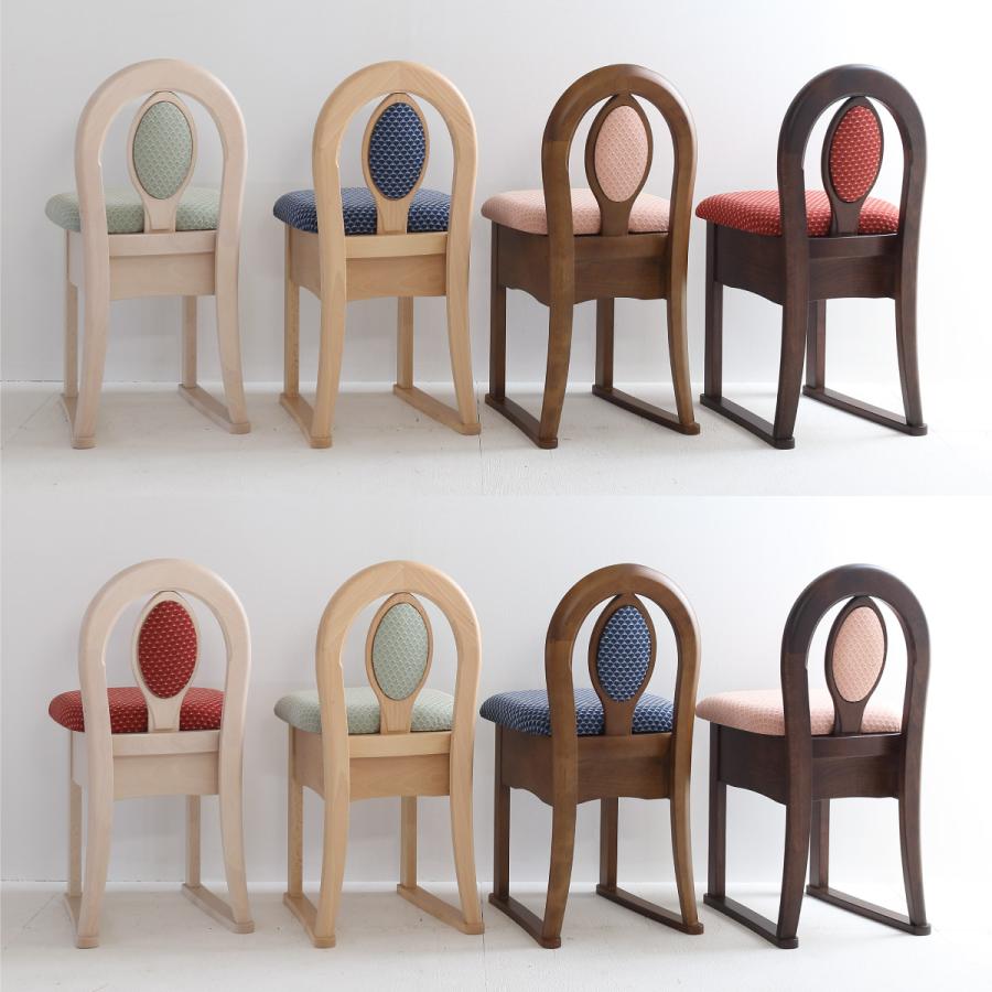 関本家具装芸 ドレッサー用椅子 タイプK 収納付き 買い換え 4色