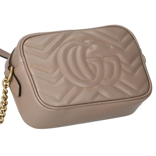 GUCCI（グッチ） ショルダーバッグ レディース GGマーモント ベージュ