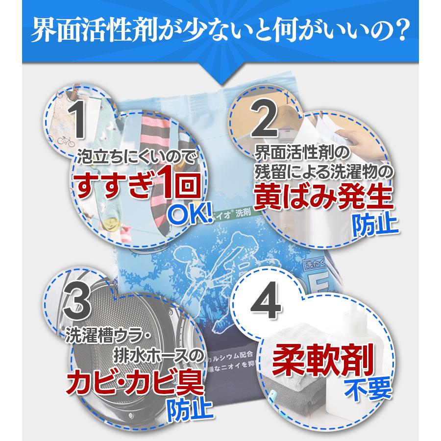 善玉バイオ 浄 JOE 抗菌プラス 1.3kg×3袋 エコ洗剤 詰替容器＆スプーン