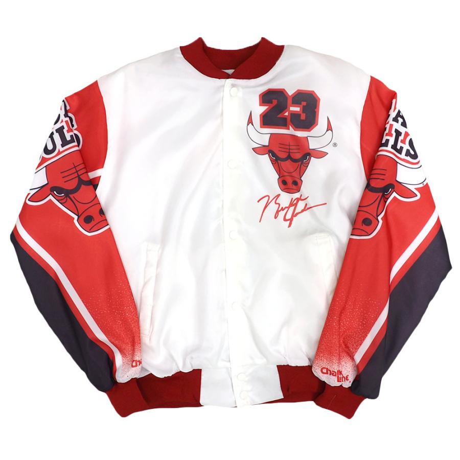 NBA マイケル・ジョーダン シカゴ・ブルズ スタジャン サイン刺繍