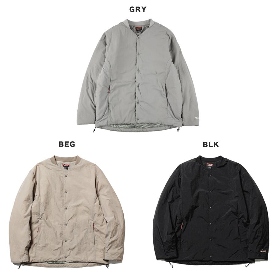 NANGA（ナンガ） NO COLLAR SOFT DOWN CARDIGAN(UNISEX) ノーカラー