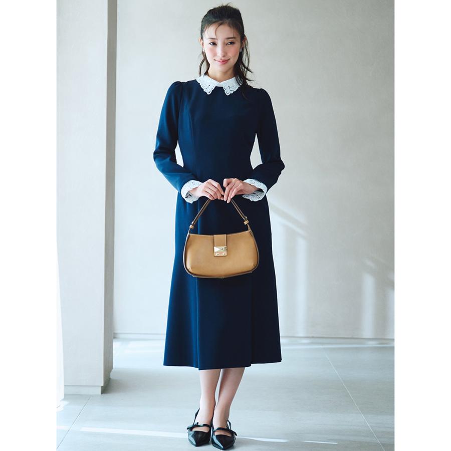 CELFORD（セルフォード） 洗える刺繍レース付きマーメイドワンピース