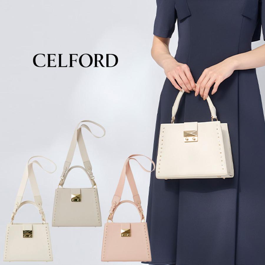 CELFORD（セルフォード） リュタン ビジュースタッズハンドバッグ