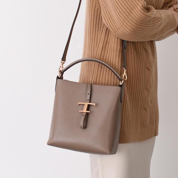 TOD'S（トッズ） バッグ T タイムレス レザー バケットバッグ ミニ