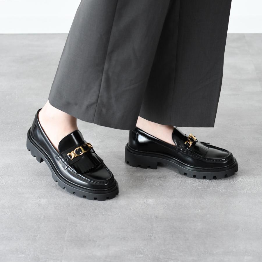 TOD'S（トッズ） 靴 シューズ レザーフリンジローファー