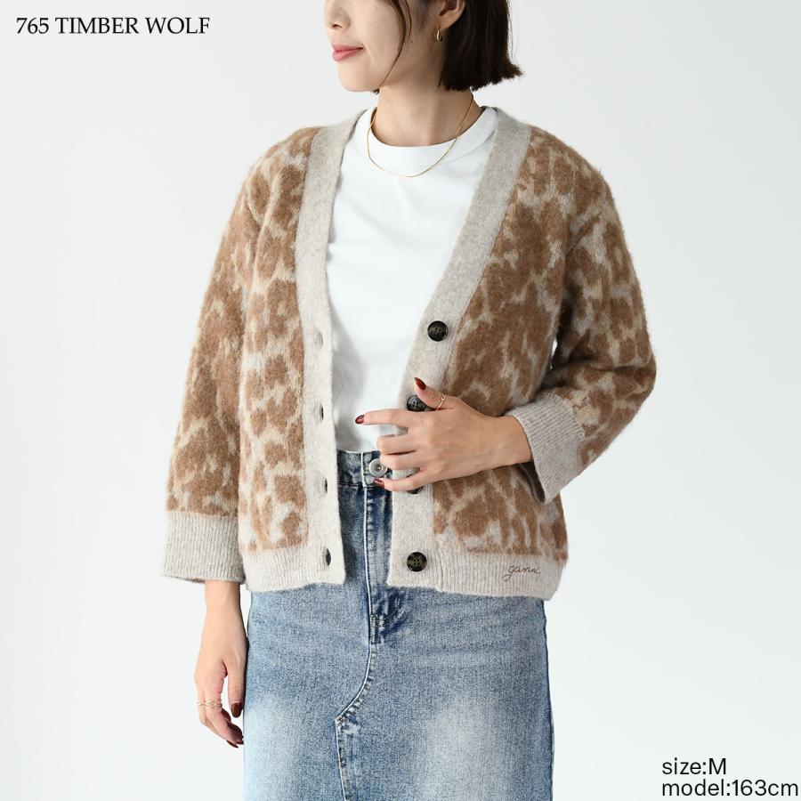 GANNI（ガニー） トップス カーディガン セーター LEOPARD Cardigan