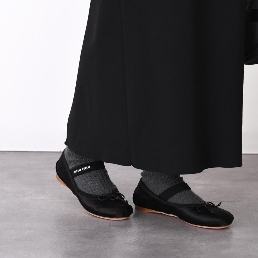 miu miu（ミュウミュウ） シューズ バレエシューズ サテンバレリーナ