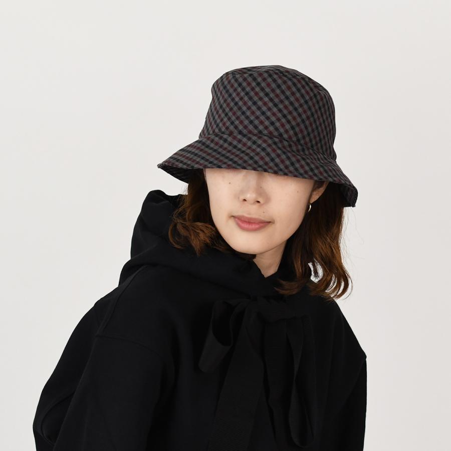 miu miu（ミュウミュウ） 帽子 ハット ギンガムチェック バケット