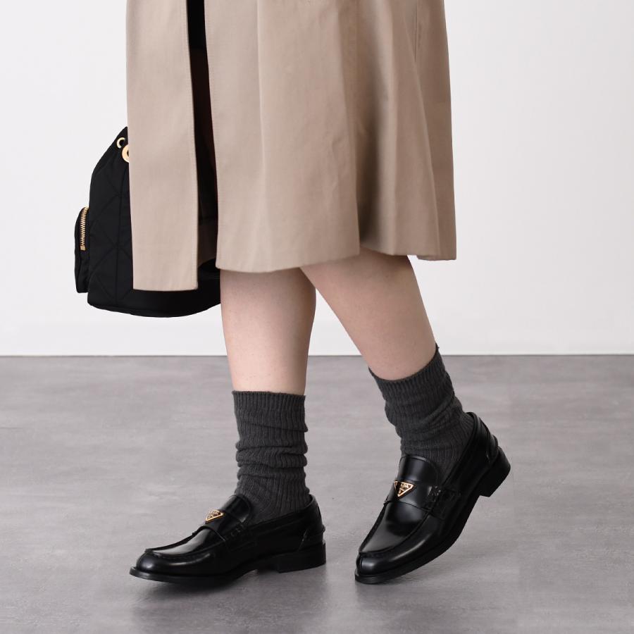 PRADA（プラダ） シューズ 靴 ブラッシュド レザー ローファー 1D813N