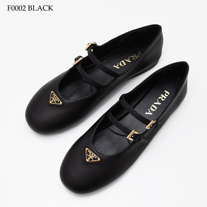 PRADA（プラダ） フラットシューズ バレエシューズ ナッパレザー