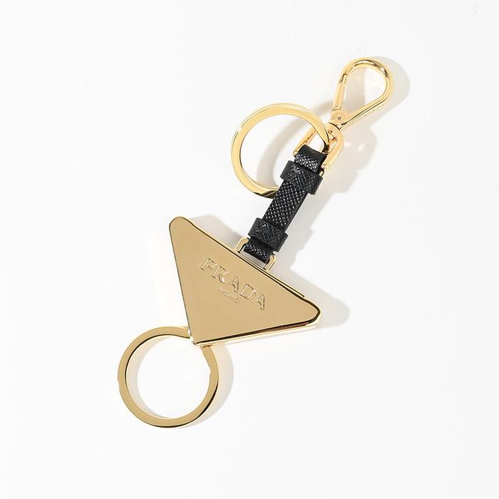 PRADA（プラダ） キーチャーム キーホルダー レザー×メタル キーリング