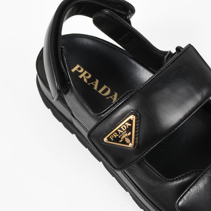 PRADA（プラダ） サンダル フラットサンダル 1X416N038 ナッパレザー