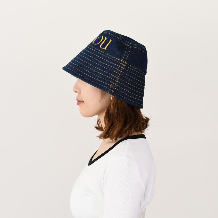 PATOU（パトゥ） 帽子 バケハ バケットハット デニム AC027 0008