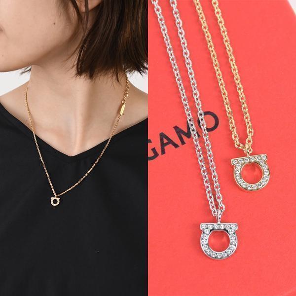 FERRAGAMO（フェラガモ） ガンチーニ クリスタル ネックレス