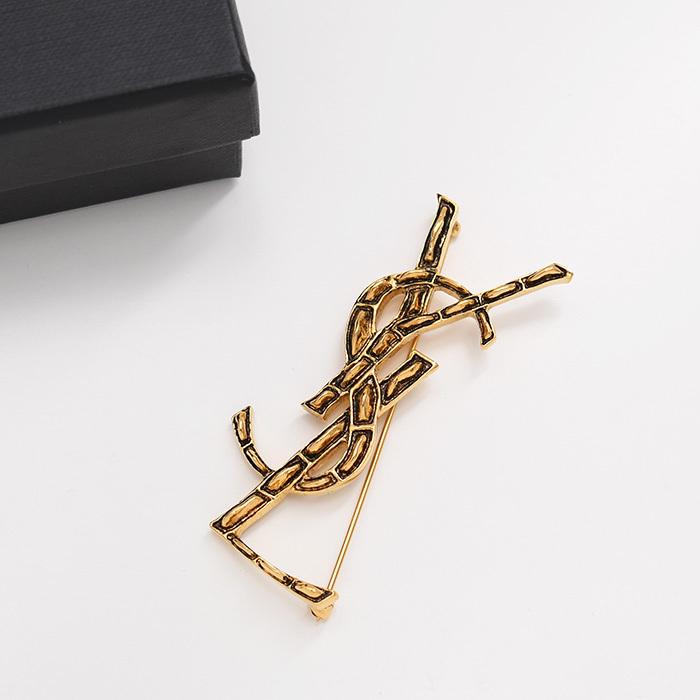 SAINT LAURENT サンローラン ブローチ アクセサリー オピウムYSL