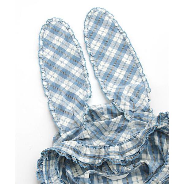 PINK HOUSE（ピンクハウス） ウサギの耳付きオリジナルチェックフード