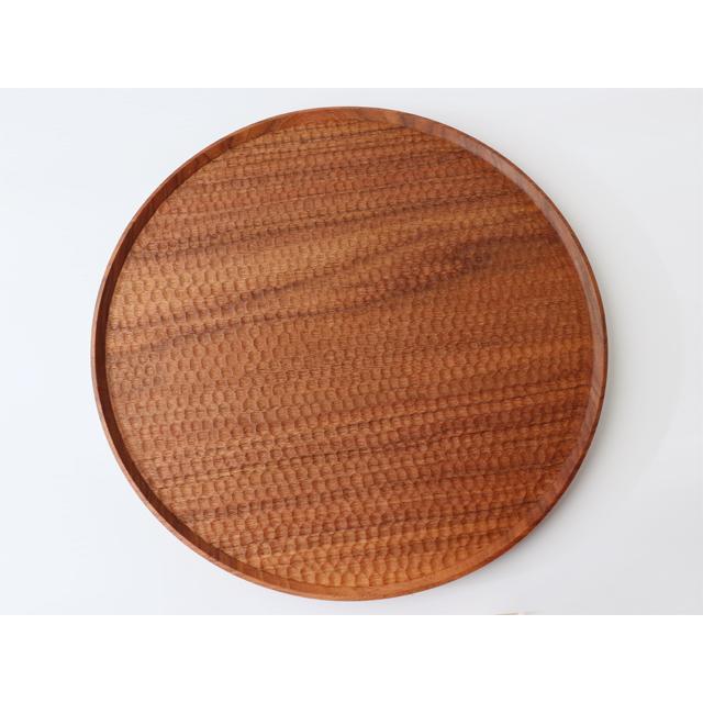 高塚和則 一人膳 はちのす 丸 （ 33cm ） ウォルナット 木工房玄