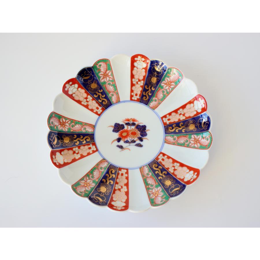 林九郎窯 古伊万里様式 見込菊花紋 プレート19cm 波佐見焼 6号 : 雑貨