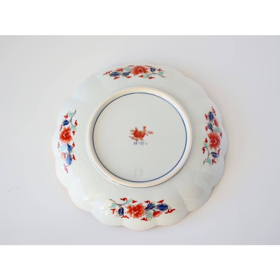 林九郎窯 古伊万里様式 菊割花地紋 プレート19cm 波佐見焼 6号 : 雑貨