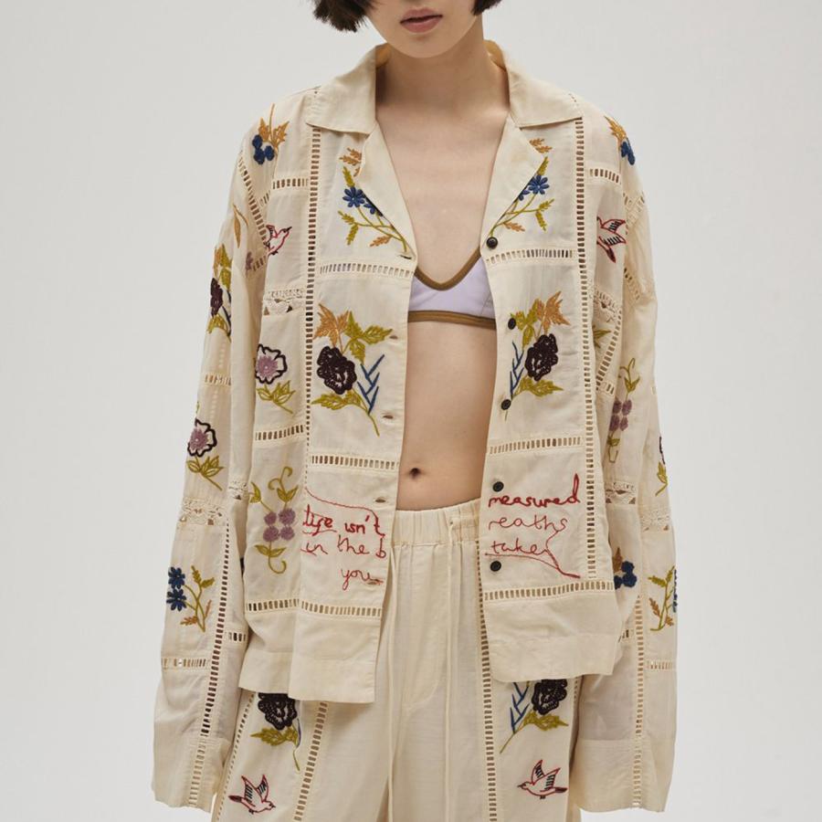 TODAYFUL Embroidery Patchwork Shirts エンブロイダリーパッチワーク