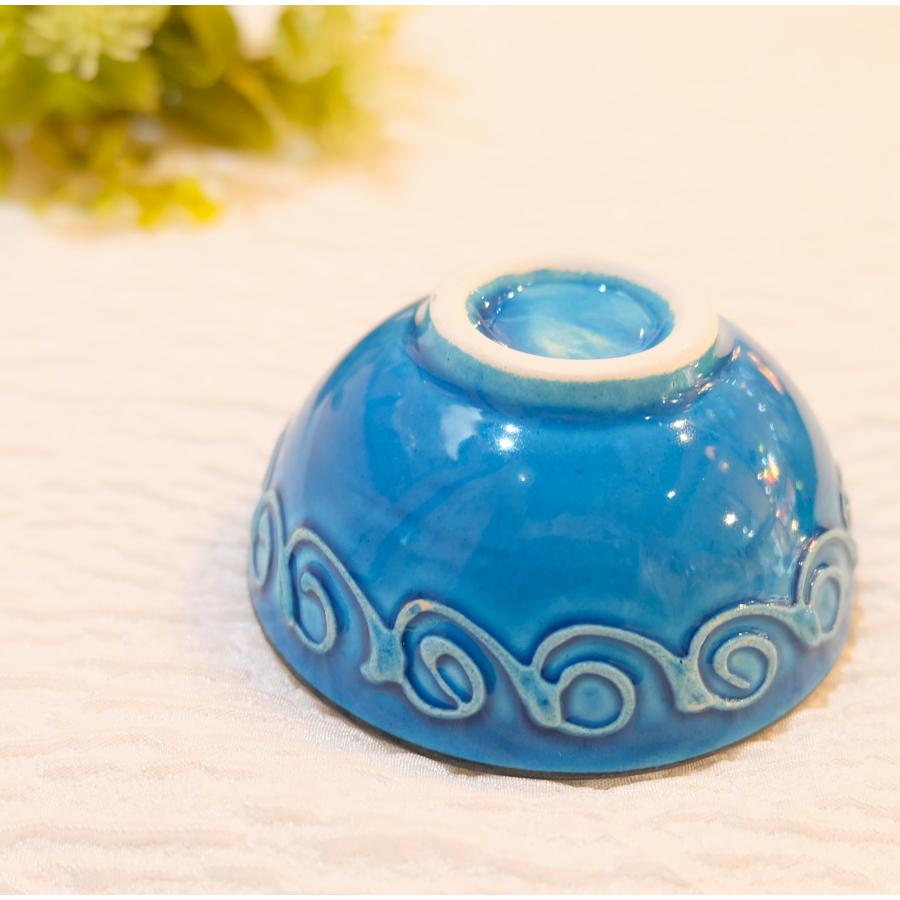 トルコ雑貨 トルコ陶器 キュタフア陶器 小皿 豆皿 ハンドメイド