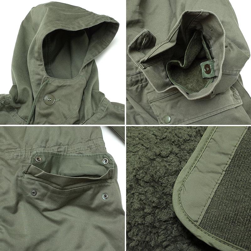 フランス軍 M-64 フィールドパーカー ライナー付き オリーブ USED