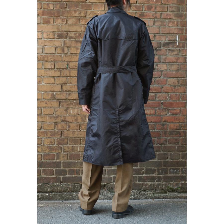 イタリア軍 NAVY ナイロン トレンチコート ネイビー デッドストック