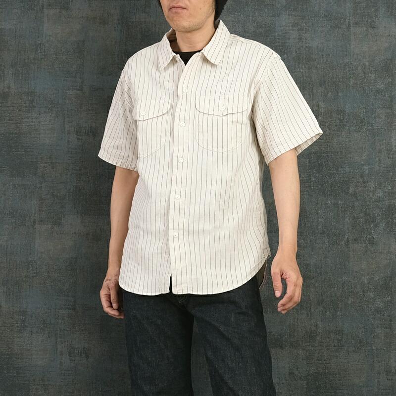 SUGAR CANE SUGARCANE シュガーケーン #SC38699 半袖 コークストライプ