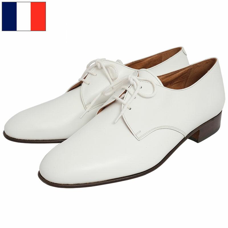 フランス軍 レザー ドレスシューズ ホワイト デッドストック FS067NN