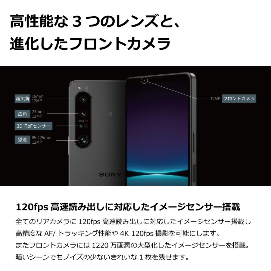 スマホ Xperia 1 IV SO-51C 4G 5GSA 256GB docomo SIMフリーSIMロック