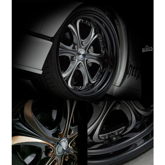 ハーツ Hearts ブラッディクロス 2P ブラックゴールド 18インチ 【厳選