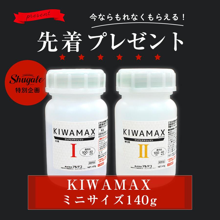 2液性 レジン液 KIWAMAX スターターセット 1400g | 透明度の高い