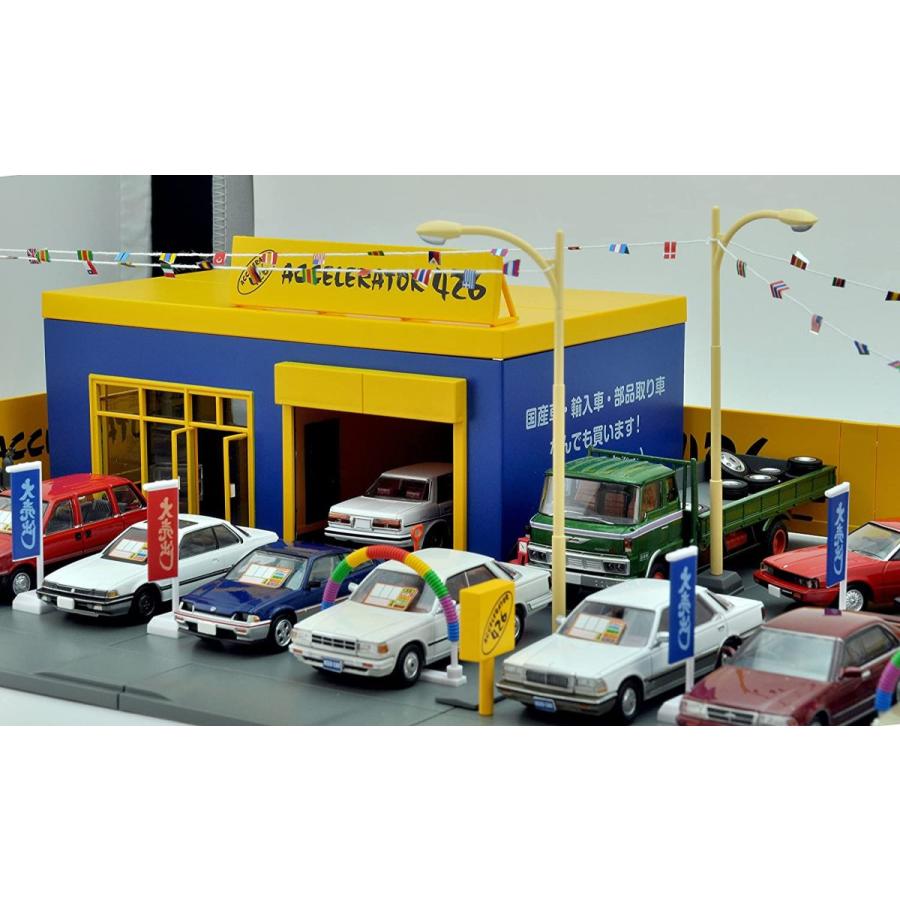 トミーテック トミカラマ ヴィンテージ 04c 1/64 中古車店 アクセル426