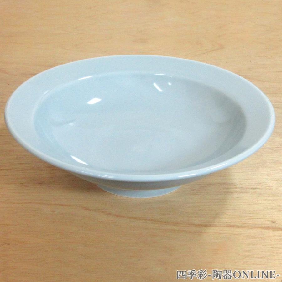 皿 6.0丸高台皿 チャーハン皿 18cm 480cc 青磁 青彩 中華食器 おしゃれ