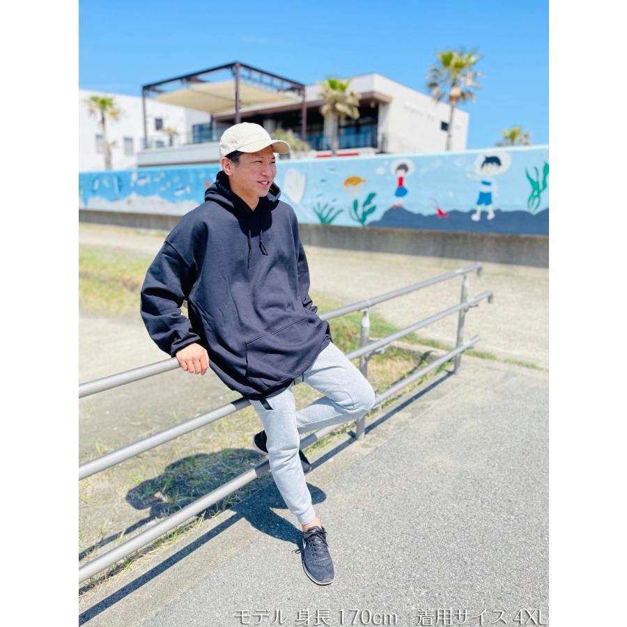 GILDAN（ギルダン） パーカー メンズ 大きい 大きめ 無地 厚手 黒