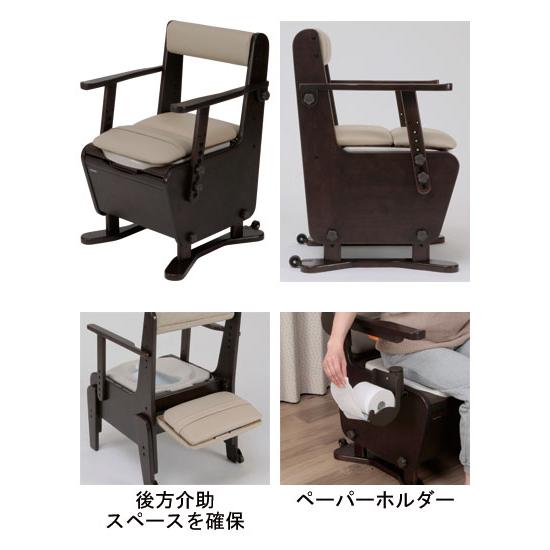 パナソニック ポータブルトイレ 座楽 ベーシック PN-L23306 楽天市場】【ベーシック・プラ便座】 家具調ポータブルトイレ「座楽
