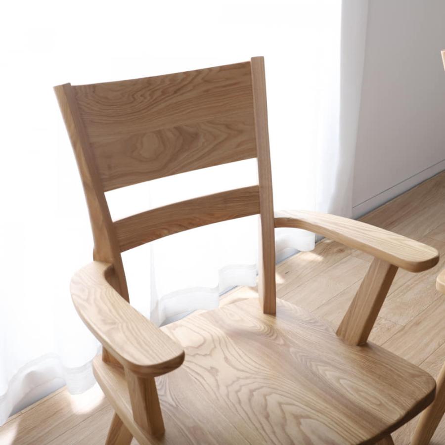 ダイニングチェア バッシュ アームチェア NA (玄関先お渡し商品