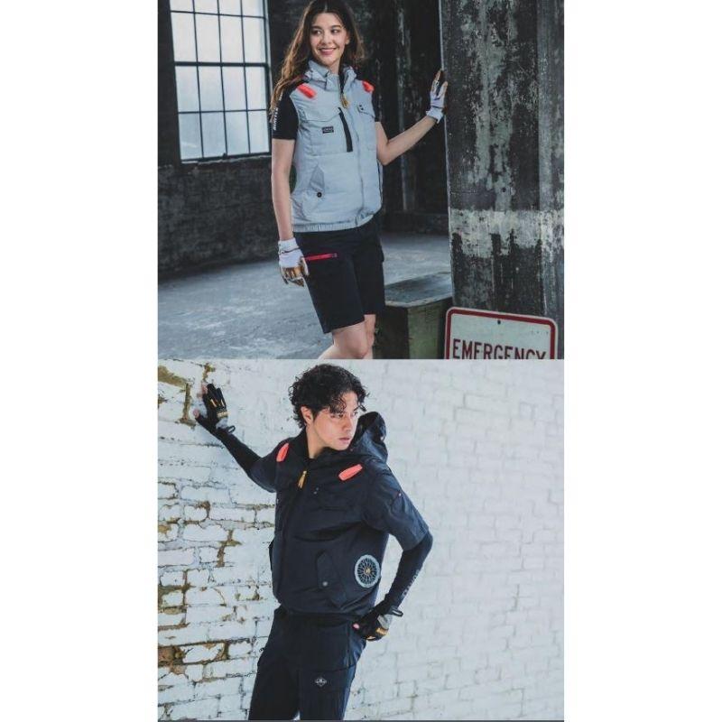 BURTLE(バートル) AC1156 エアークラフト 半袖 サイドファン ミルス