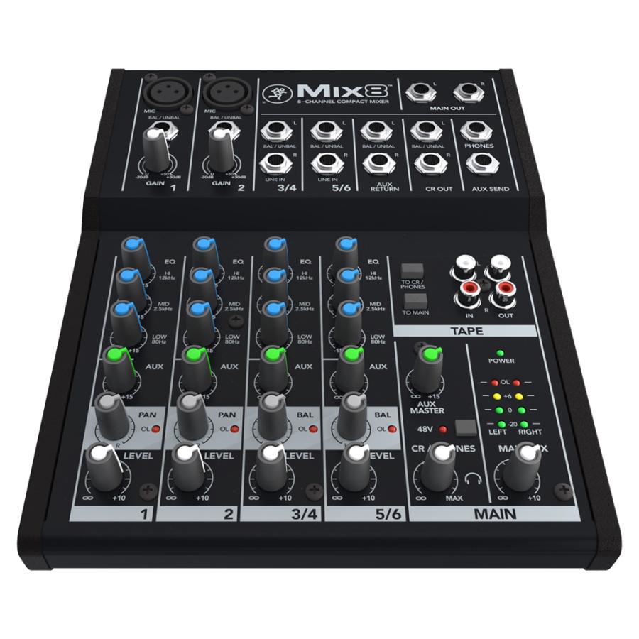 MACKIE（マッキー） MIX8 8チャンネル コンパクト ミキサー : 島村楽器