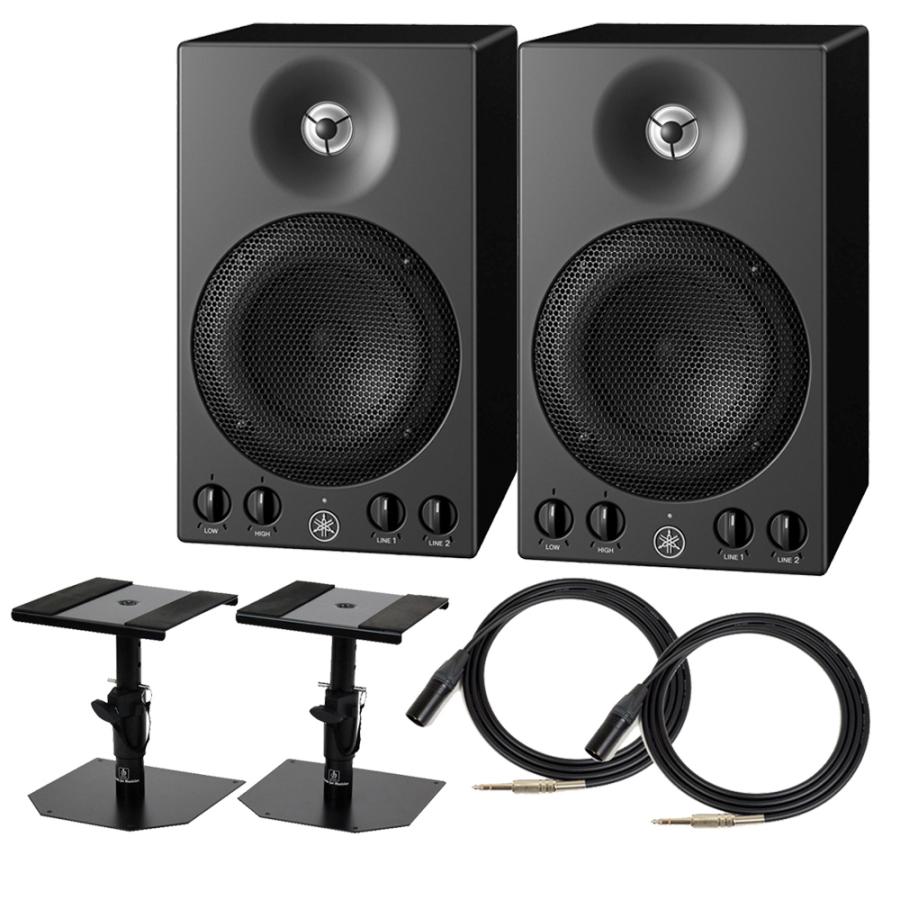 YAMAHA（ヤマハ） MSP3A ペア TRS-XLRケーブル スピーカースタンド