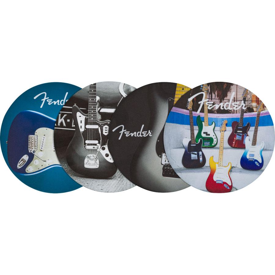 Fender（フェンダー） Guitars Coasters 4-Pack Multi-Color Leather