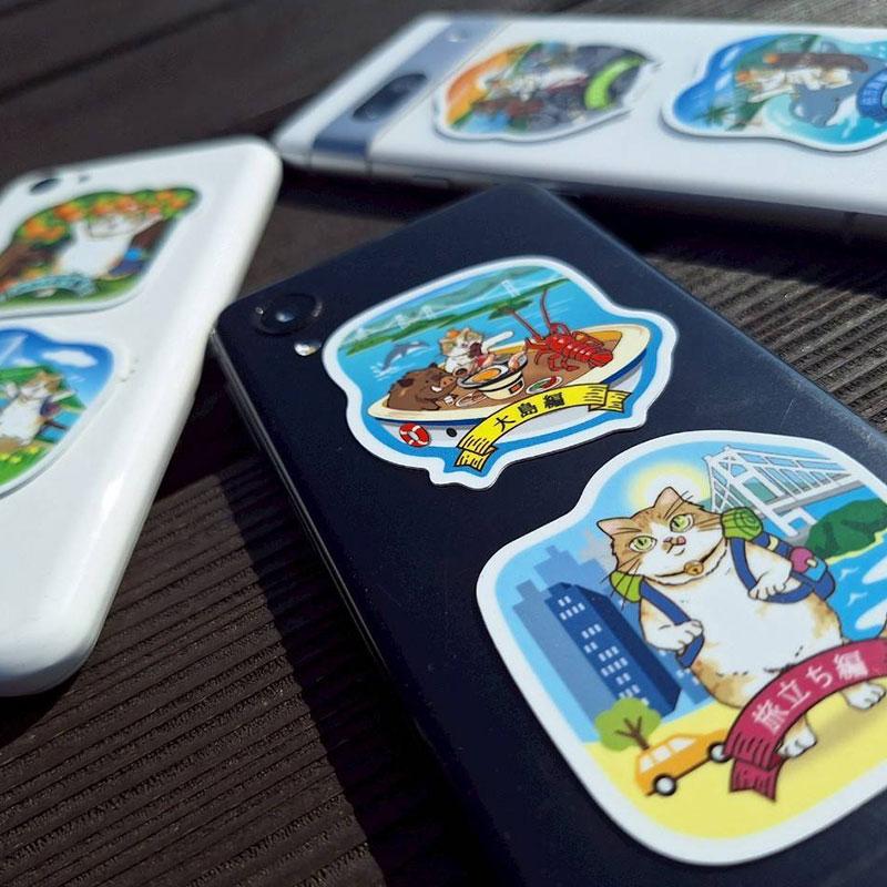 旅ステッカー セット販売 島なみのすけ シール しまにゃみ商店