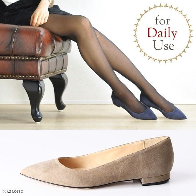 CORSO ROMA,9（コルソローマ ノーヴェ） フラット パンプス ポイン
