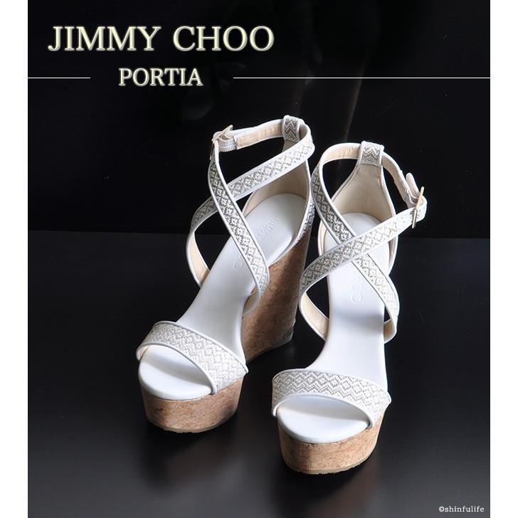 JIMMY CHOO（ジミーチュウ） 正規品 ウェッジソール サンダル 厚底