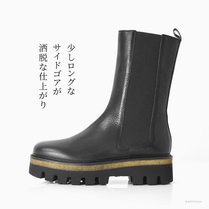 SARTORE（サルトル） ブーツ サイドゴアブーツ 厚底 レディース 本革