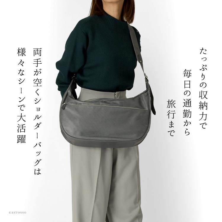 ハーフムーン ショルダーバッグ レディース 本革 斜めがけ バッグ