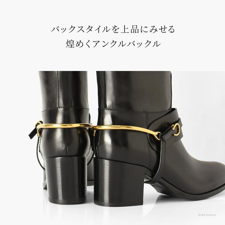 SARTORE（サルトル） ロングブーツ 黒 レディース ジョッキーブーツ 本